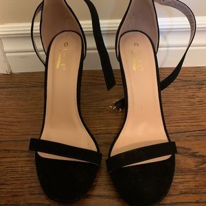 Simple Black Suede high heels